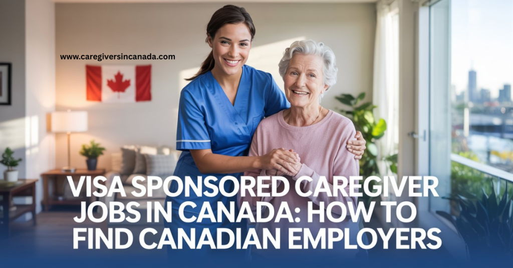 How to Find Canadian Employers - A caregiver in Canada attending to a client